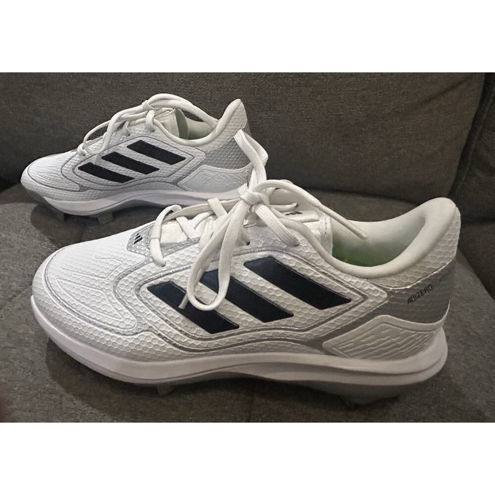 NWT Adidas Adizero Purehustle White Softball Cleats Women's size 7 - Picture 7 of 10